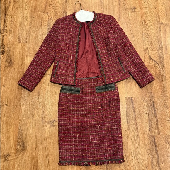 Lafayette 148 New York Jacket and Skirt Suit Set Wom. Sz 4